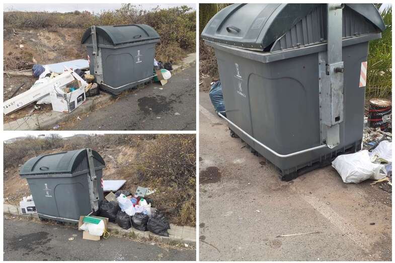 Imágenes remitidas por vecinos de la zona de Las Longueras-Montaña Las Palmas (Foto TA)
